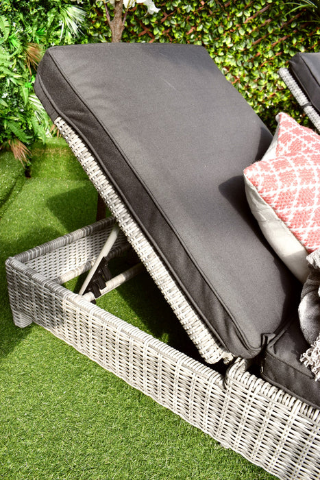Tuscany Daybed Lounge Set charcoal