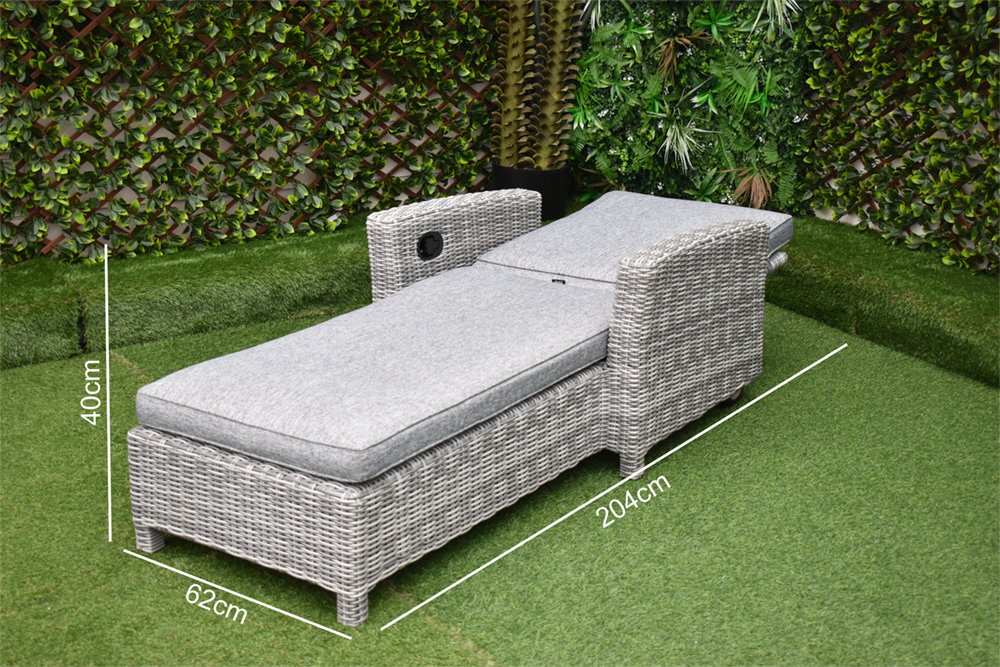 Tuscany Sun Lounger Grey