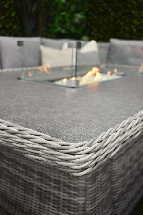 Tuscany L-Corner Fire Pit Speckled Grey